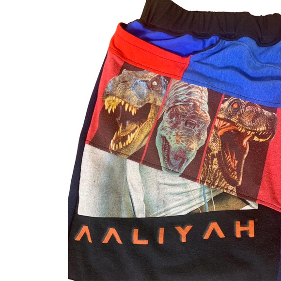 1 of 1 Reworked Pants Joggers. 90s, Elastic waistband, Patchwork style custom - Picture 3 of 9